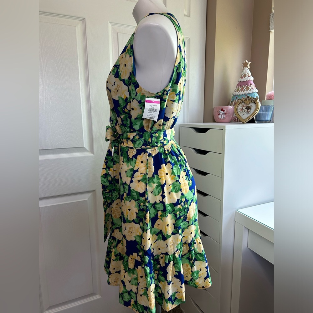 Sam Edelman Blue and Yellow Floral Dress - Picture 8 of 11